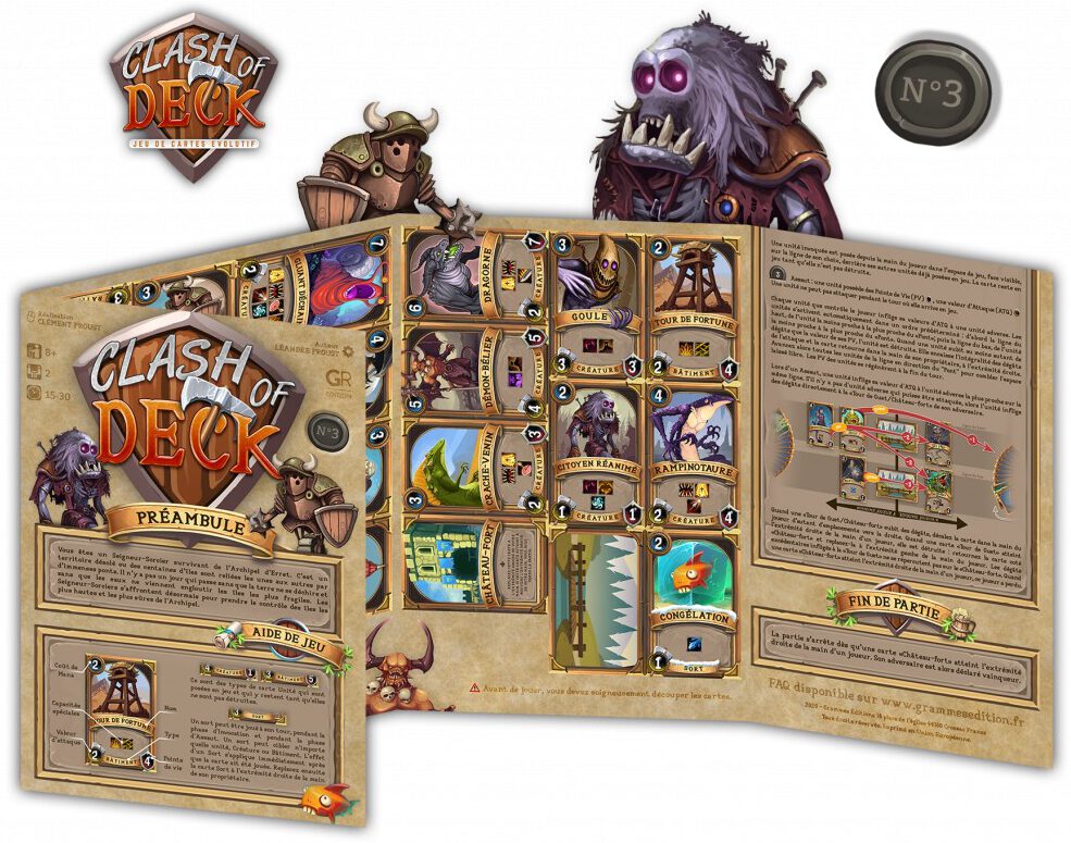 Jeudice - Grammes Edition - Clash Of Deck Volume 3 - Jeu de cartes à découper