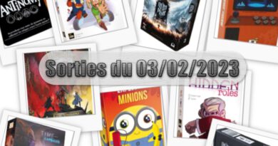 Les Sorties des Jeux de Société du 03 Février 2023