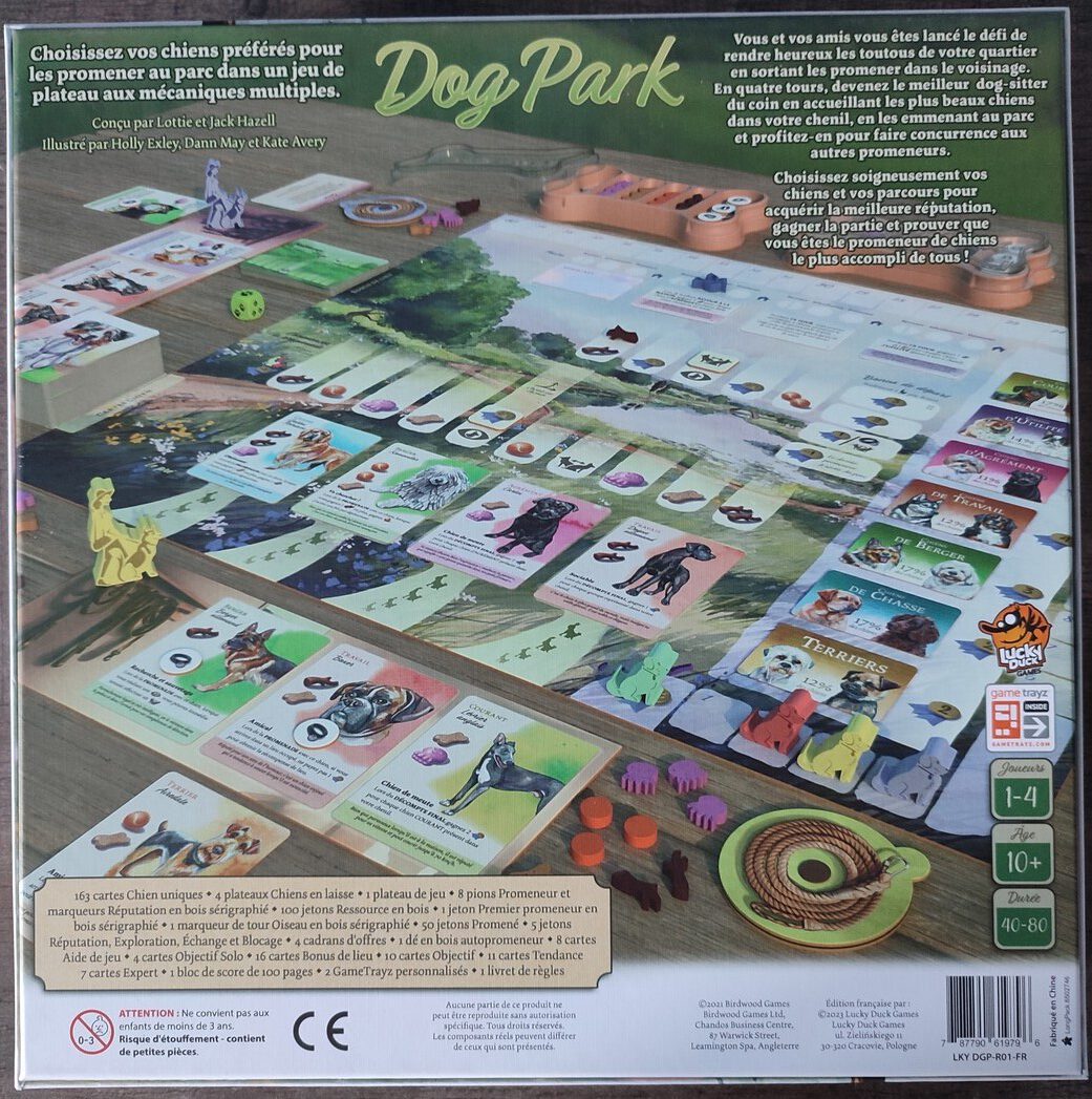 Jeudice - Lucky Duck Games - Birdwood Games - Dog Park - Jeu de Société