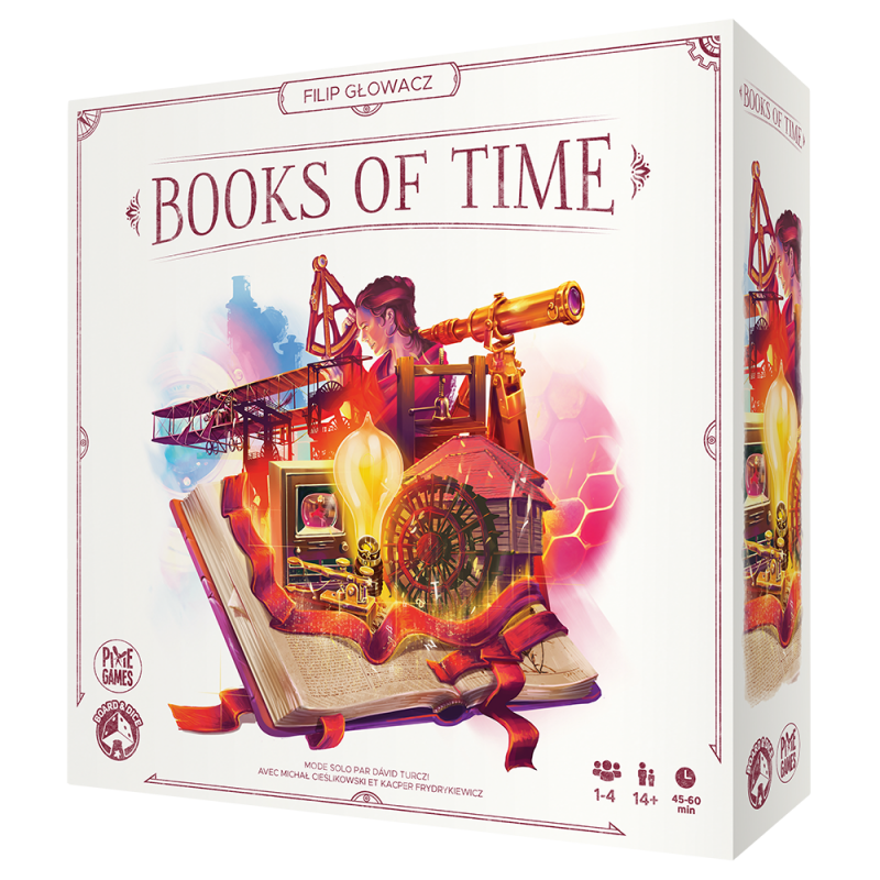 Jeudice - Board & Dice - Pixie Games - Book of Time - Jeu de Société