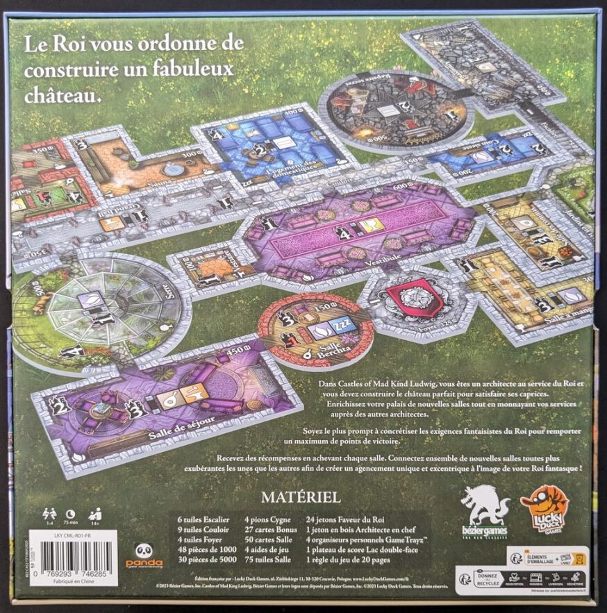 Jeudice - Lucky Duck Games - Castles Of Mad King Ludwig - Jeu de Société