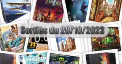 Les Sorties des Jeux de Société du 20 Octobre 2023