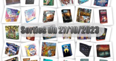 Les Sorties des Jeux de Société du 3 novembre 2023