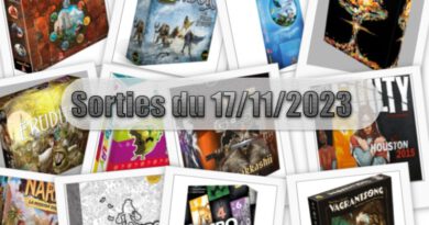 Les Sorties des Jeux de Société du 01 décembre 2023