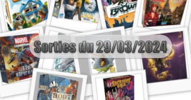 Les Sorties des Jeux de Société du 29 Mars 2024