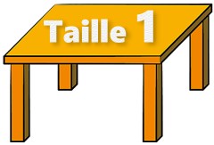 Jeudice - Taille - Table - 1