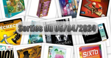 Les Sorties des Jeux de Société du 05 Avril 2024