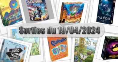 Les Sorties des Jeux de Société du 19 Avril 2024