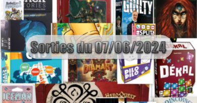 Les Sorties des Jeux de Société du 07 Juin 2024