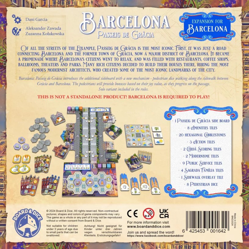 Jeudice - Pixie Games - Barcelona - Extension - Passeig de Gràcia - Jeu de Société