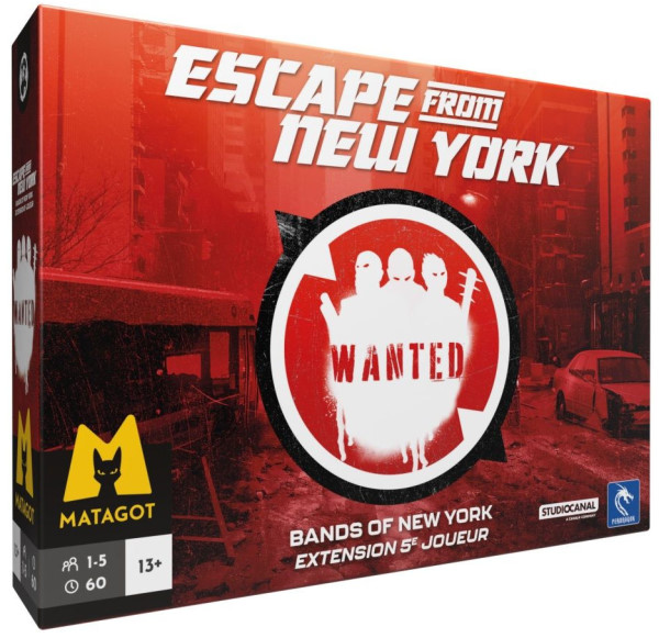 Jeudice - Matagot - Escape From New - York - Extension - Extension 5e Joueur