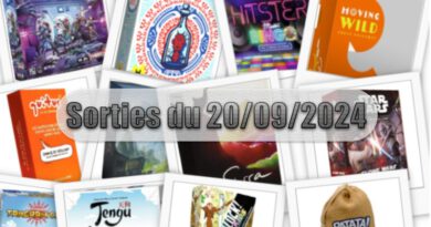 Les Sorties des Jeux de Société du 20 Septembre 2024