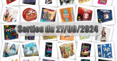 Les Sorties des Jeux de Société du 27 Septembre 2024