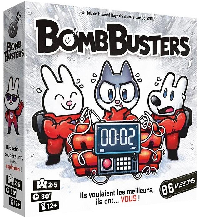 Jeudice - Cocktail Games - BombBusters - Déduction - Communication - Coopératif - Jeu de Société