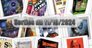 Les Sorties des Jeux de Société du 11 Octobre 2024