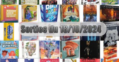 Les Sorties des Jeux de Société du 18 Octobre 2024