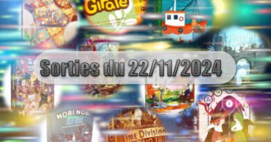 Les Sorties des Jeux de Société du 22 Novembre 2024