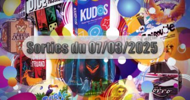 Les Sorties des Jeux de Société du 07 Mars 2025