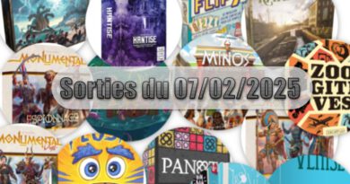 Les Sorties des Jeux de Société du 07 Février 2025