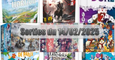 Les Sorties des Jeux de Société du 14 Février 2025